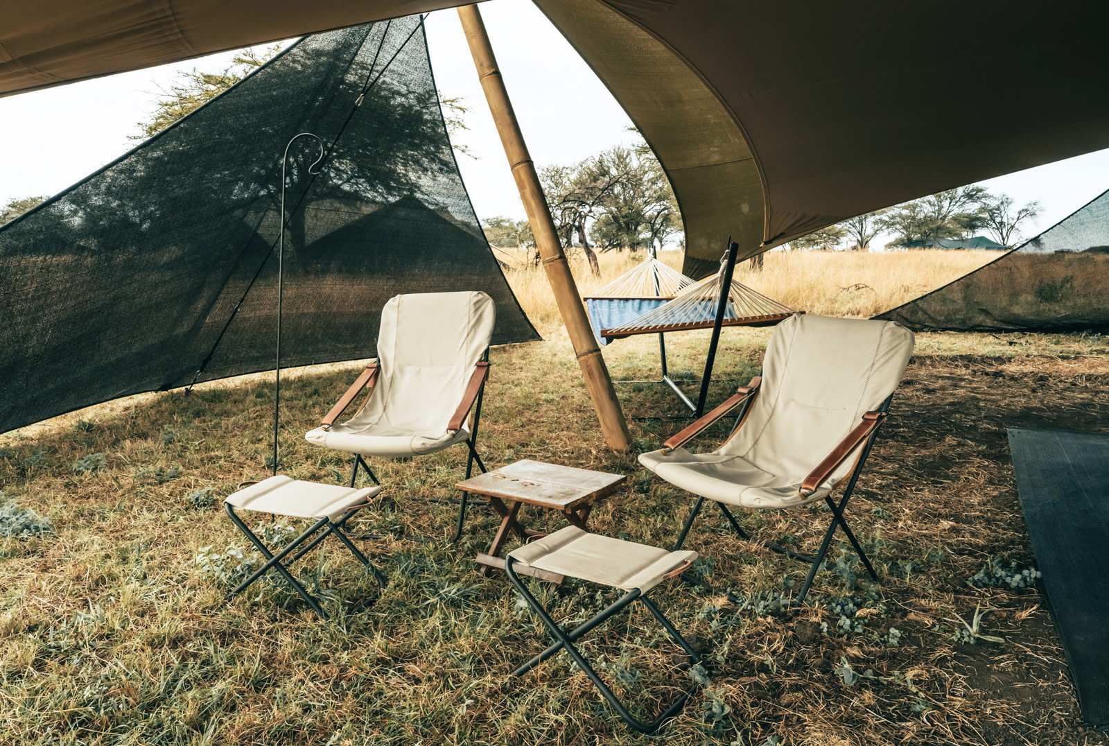 Guest tent awning