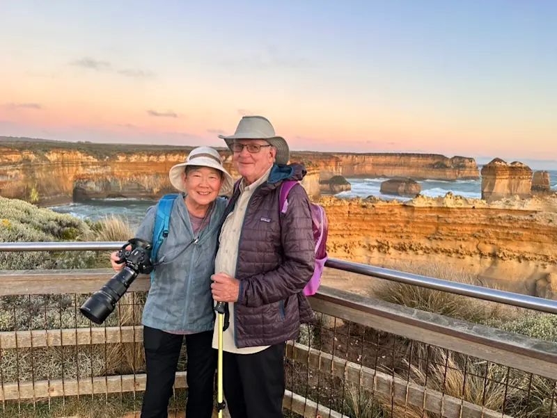 Nat Hab guests, Port Campbell National Park, Australia.