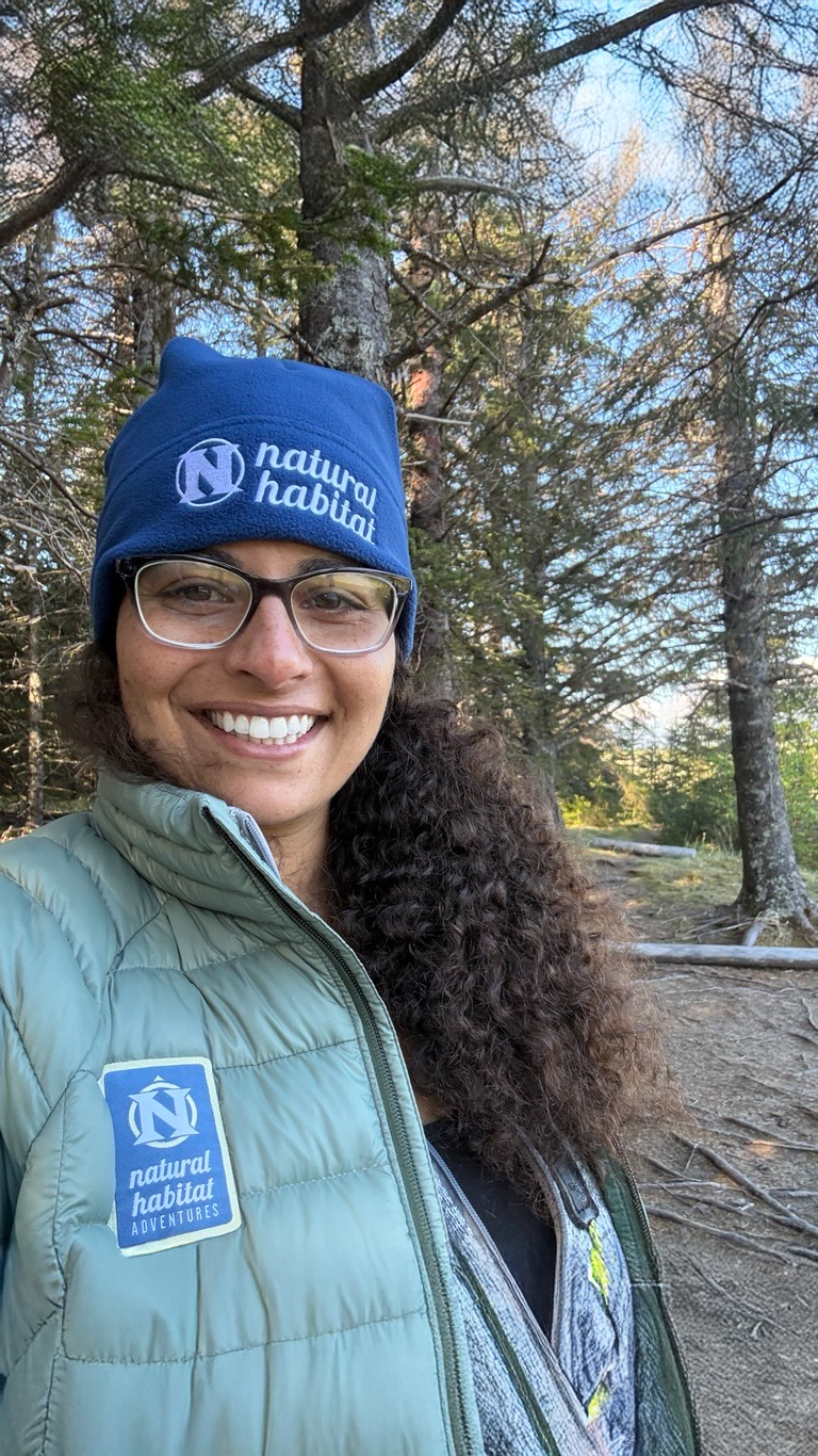 Caroline at Nat Hab's Alaska Bear Camp.