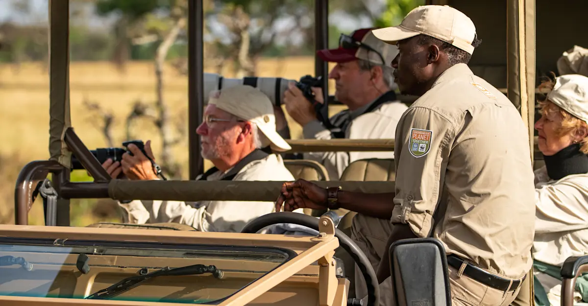 Nat Hab guests, Nat Hab's Migration Camp, Kenya.