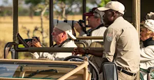 Nat Hab guests, Nat Hab's Migration Camp, Kenya.