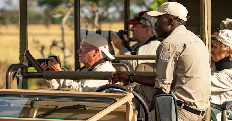 Nat Hab guests, Nat Hab's Migration Camp, Kenya.