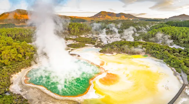 Sulfur hot springs, North Island, New Zealand