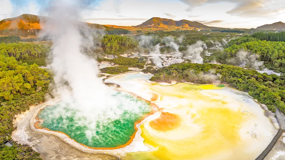 Sulfur hot springs, North Island, New Zealand