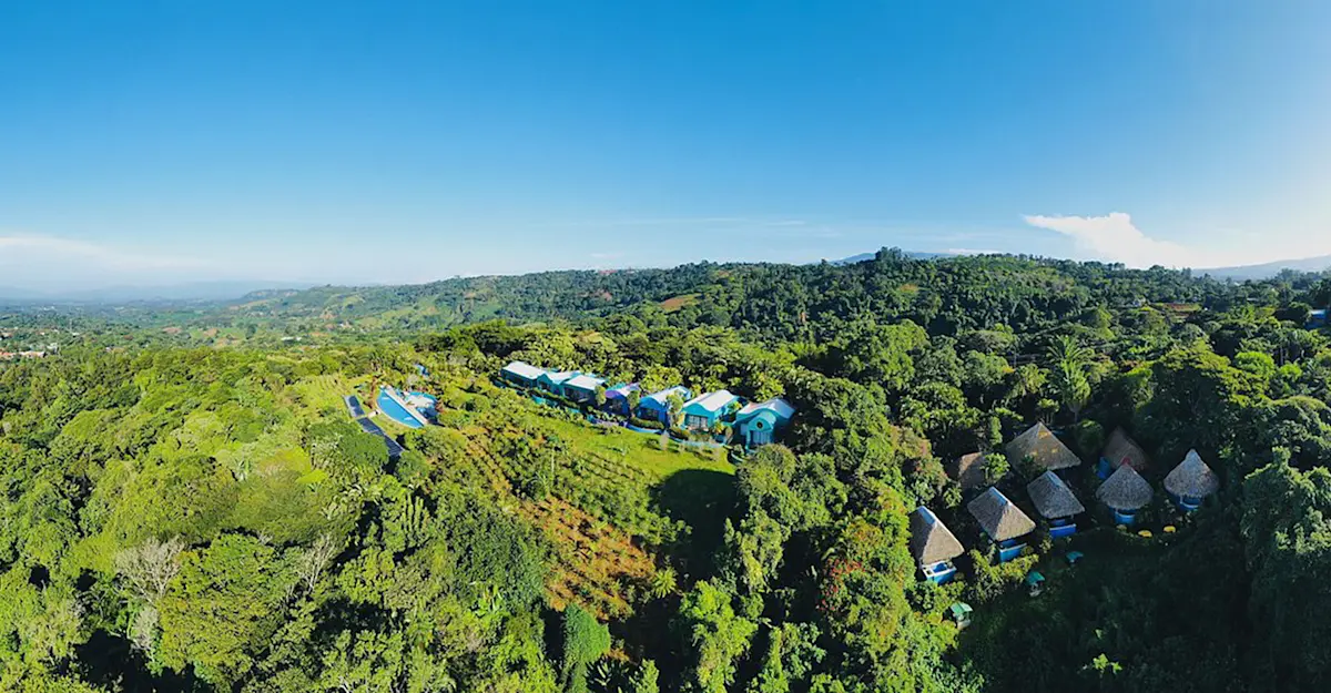 Aerial view of resort
