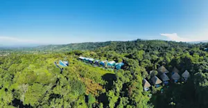 Aerial view of resort