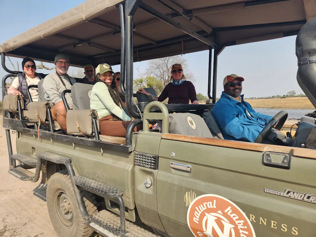 Game drive in Botswana.