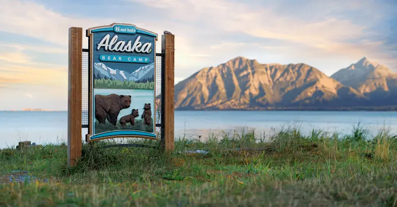Nat Hab's private Alaska Bear Camp, Lake Clark National Park & Preserve, Alaska.