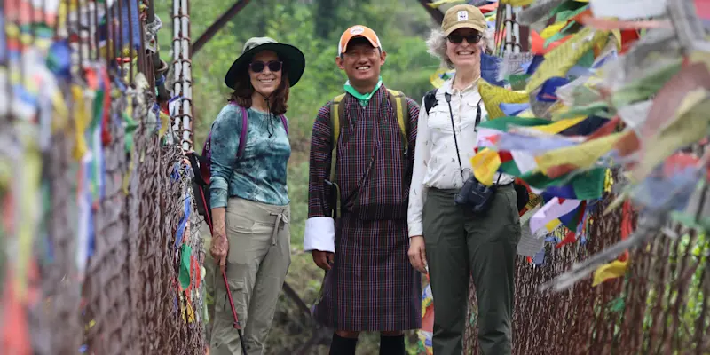 Nat Hab guests and guide, Thimphu, Bhutan.