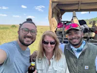 Friendships being made after lunch in Kenya. 