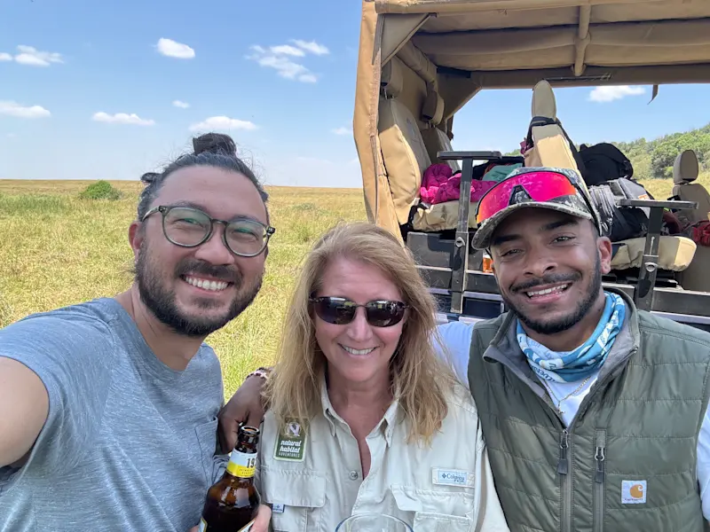 Friendships being made after lunch in Kenya. 