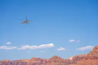 Helicopter tour, Zion National Park, Utah. 
