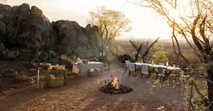 Bush dinner, Madikwe Game Reserve, South Africa.