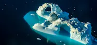 Icebergs, Sermilik Fjord, Greenland.