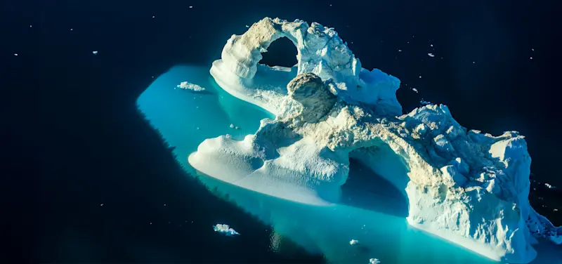 Icebergs, Sermilik Fjord, Greenland.