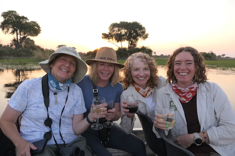 Exploring the Okavango Delta in Botswana.