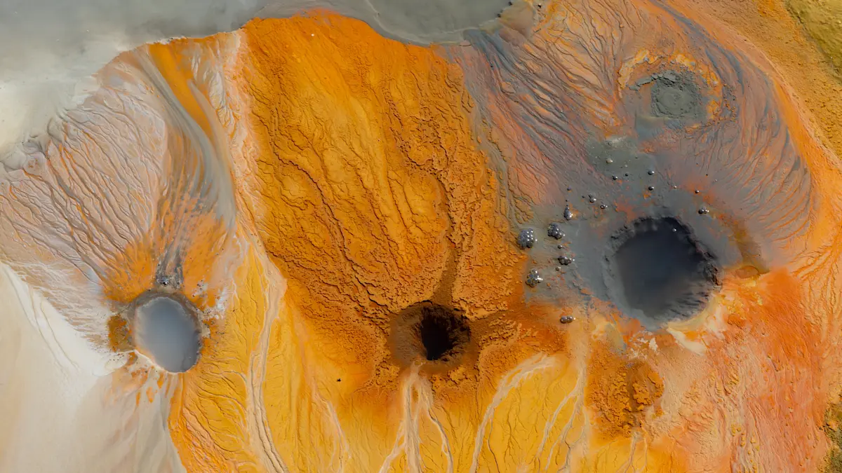 Geothermal features, Iceland.