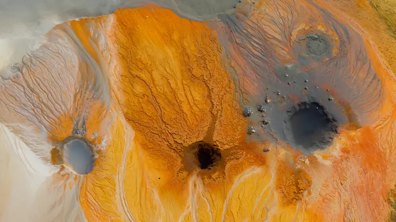 Geothermal features, Iceland.