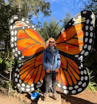 Transforming at El Rosario Sanctuary, outside of Angangueo, Mexico.