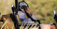 Nat Hab guest, Okavango Delta, Botswana.