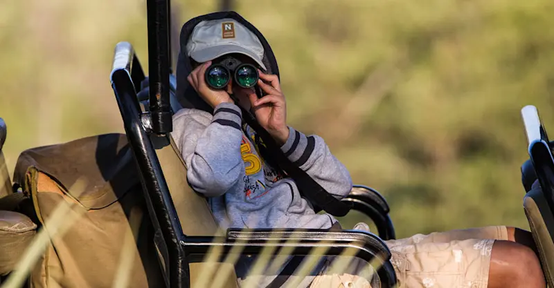Nat Hab guest, Okavango Delta, Botswana.