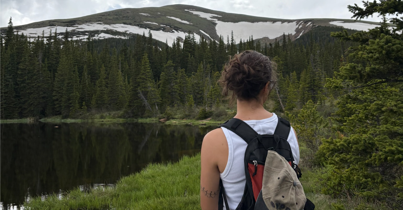 Trailing through Rainbow Lakes in Colorado. 