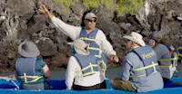 Nat Hab guests on panga ride, Galapagos Islands, Ecuador.