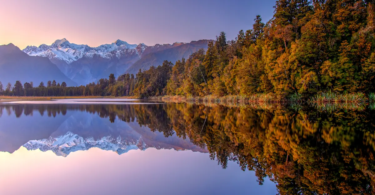 Lake Matheson, New Zealand.