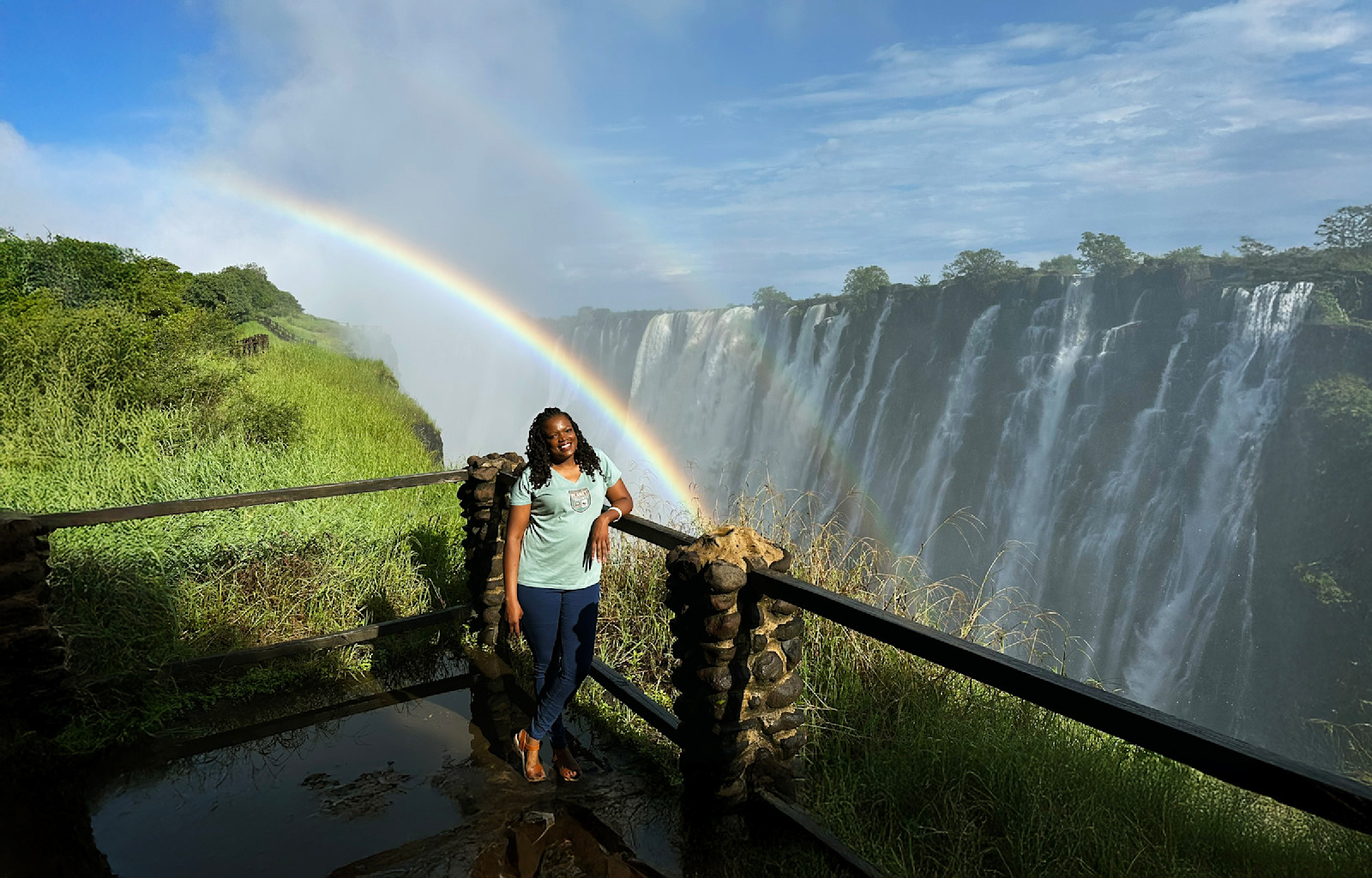 Nat Hab guest, Victoria Falls, Zambia.