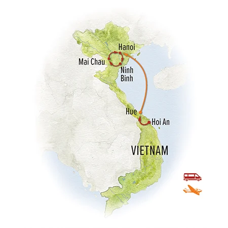 Trip map for Vietnam: An Intimate Portrait