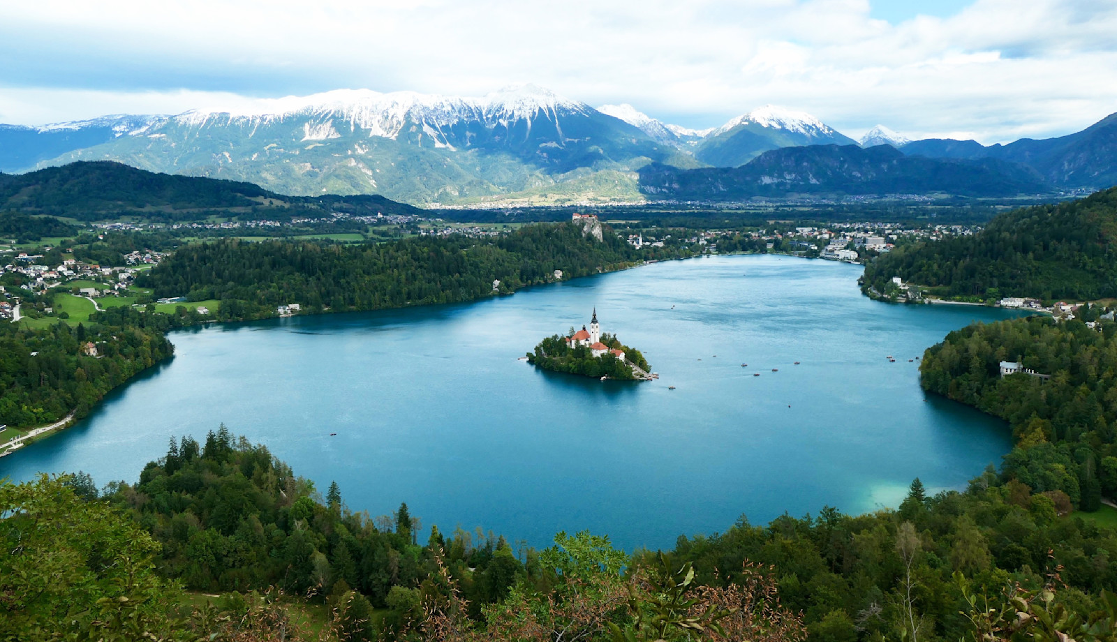Lake Bled, Julian Alps, Slovenia.