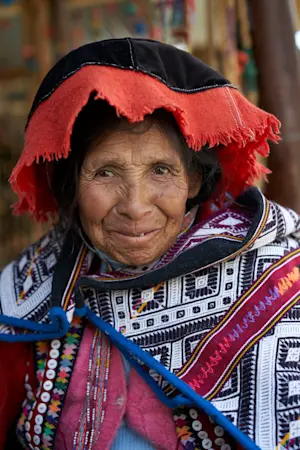 Andean weaver, Awanacancha, Peru.