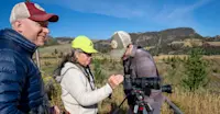 Nat Hab guest and Expedition Leaders, Yellowstone National Park, Wyoming.