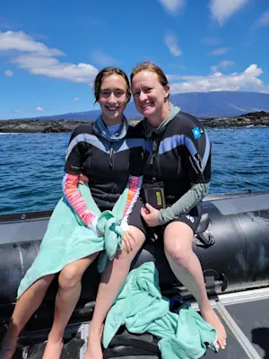 Snorkeling with National Geographic-Lindblad Expeditions in Galapagos.