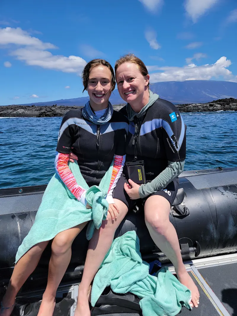 Snorkeling with Lindblad in Galapagos.