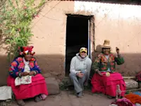 Watching in awe as the women of the highlands skillfully weave their most colorful designs in Peru.