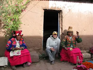 Watching in awe as the women of the highlands skillfully weave their most colorful designs in Peru.
