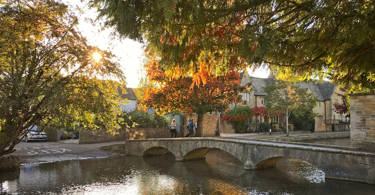 Autumn colors, Cotswolds, England.