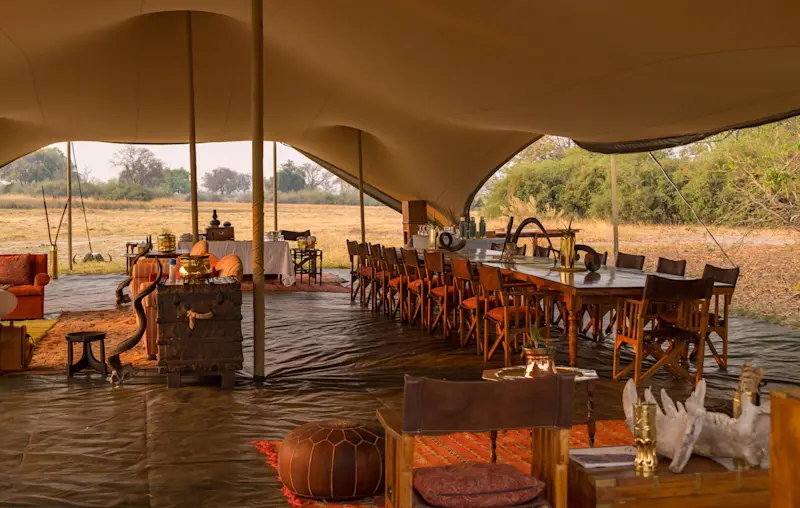 Main tent at Nat Hab's Explorer Camp