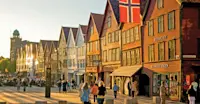 Bryggen harbor, Bergen, Norway.
