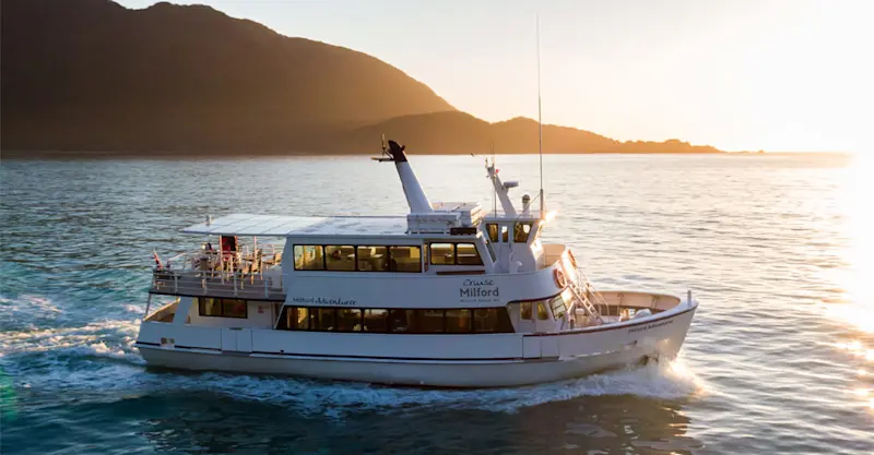 Private cruise, Milford Sound, New Zealand.