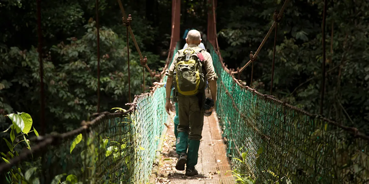 Nat Hab guest at Borneo Rainforest Lodge, Danum Valley, Borneo.
