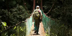 Nat Hab guest at Borneo Rainforest Lodge, Danum Valley, Borneo.