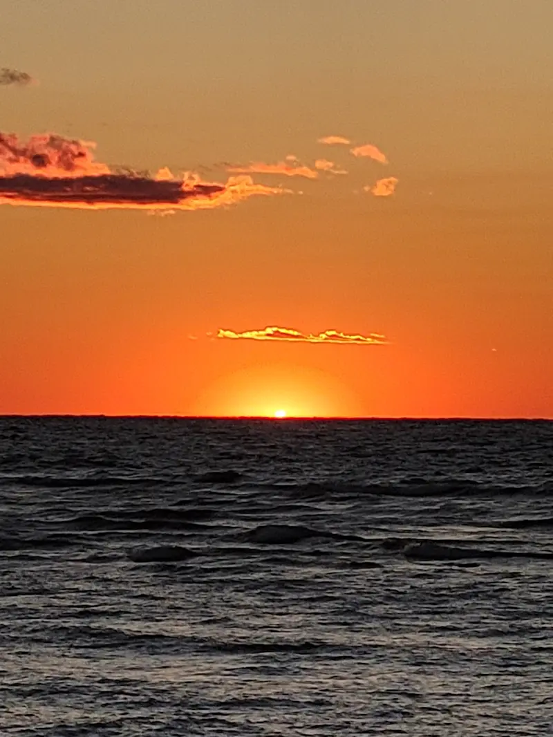 Big water and clean horizons, Lake Huron, Michigan.
