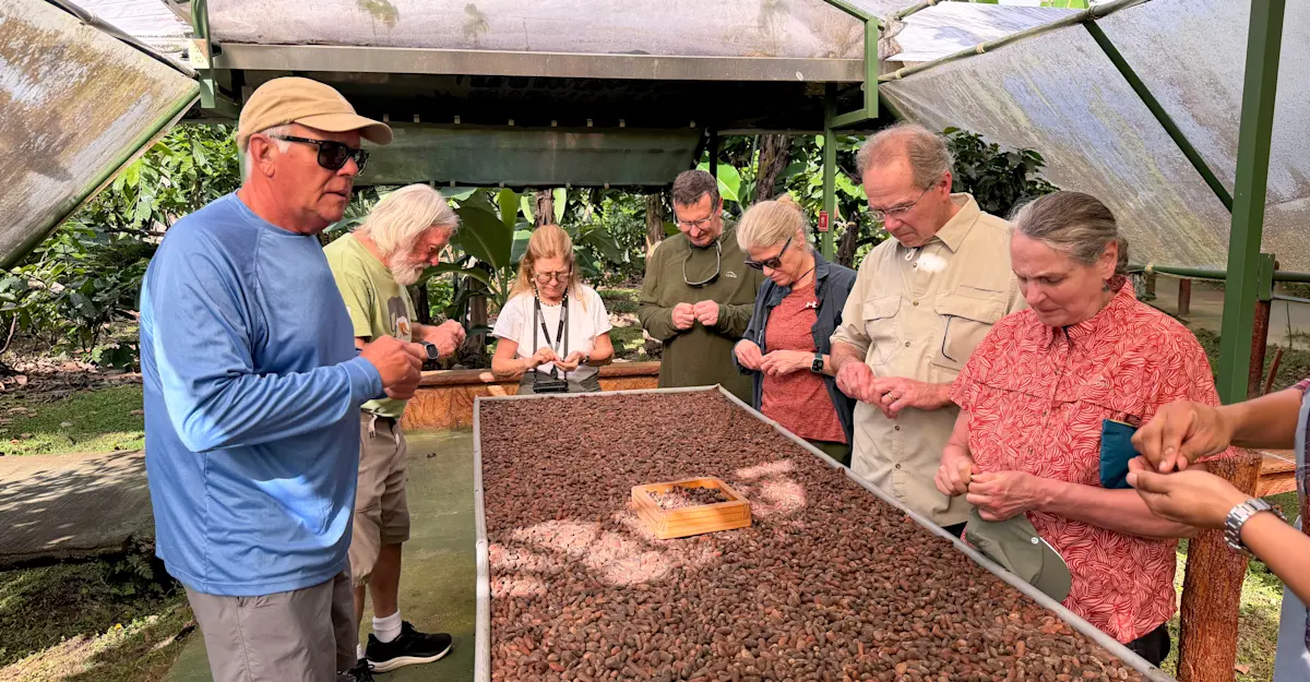 Guests, Cacao farm, Costa Rica.