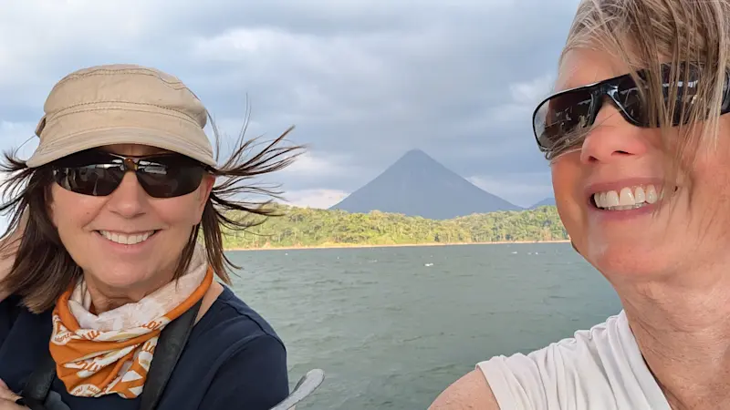Arriving Arenal Volcano Costa Rica.