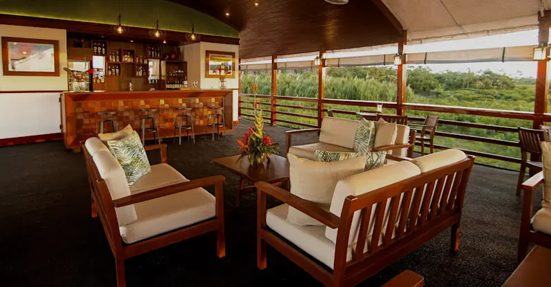 Amatista Riverboat lounge, Amazon, Peru.