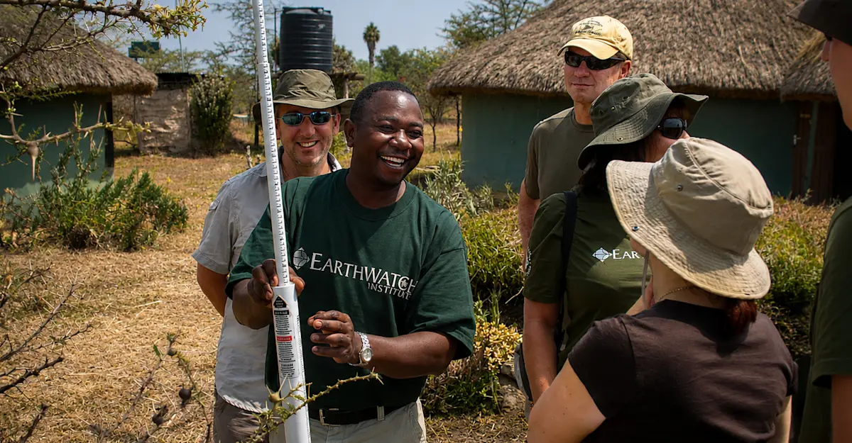 Earthwatch Expeditions Lead Scientist and participants, Kenya.