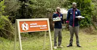 Camp staff at Nat Hab's Migration Camp—Maasai Mara
