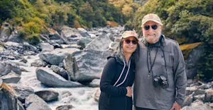 Nat Hab guests, Fiordland National Park, New Zealand.